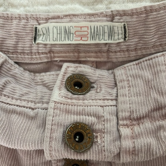 Alexa Chung for Madewell Pink Button Front Shorts - Picture 4 of 9